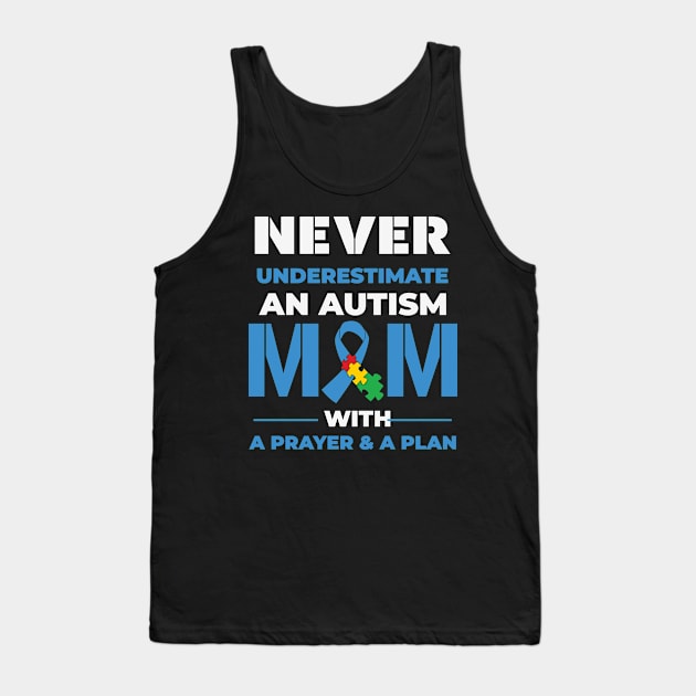 Autism Mom Prayer Autism Awareness Gift for Birthday, Mother's Day, Thanksgiving, Christmas Tank Top by skstring